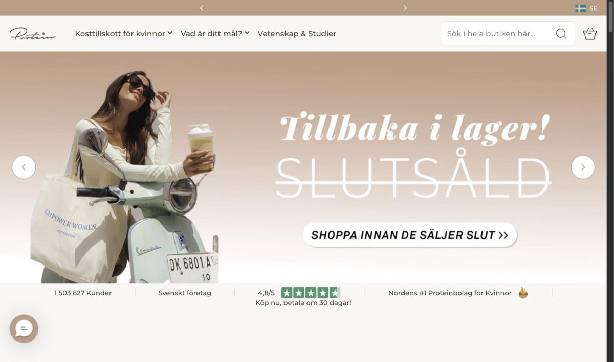 protein.se storefront
